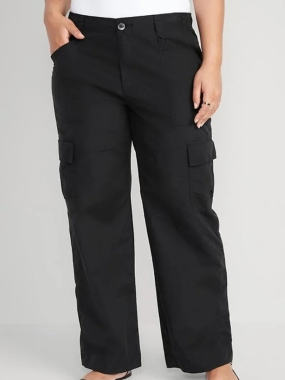 Old Navy Black Performance Wear Athleisure Cargo Pants - Size XXL